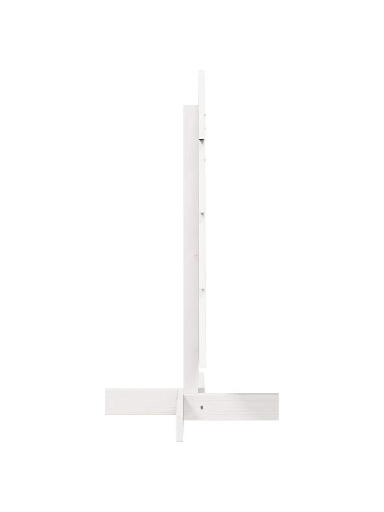Medinė Kalėdų eglutė, balta, 80cm, pušies medienos masyvas