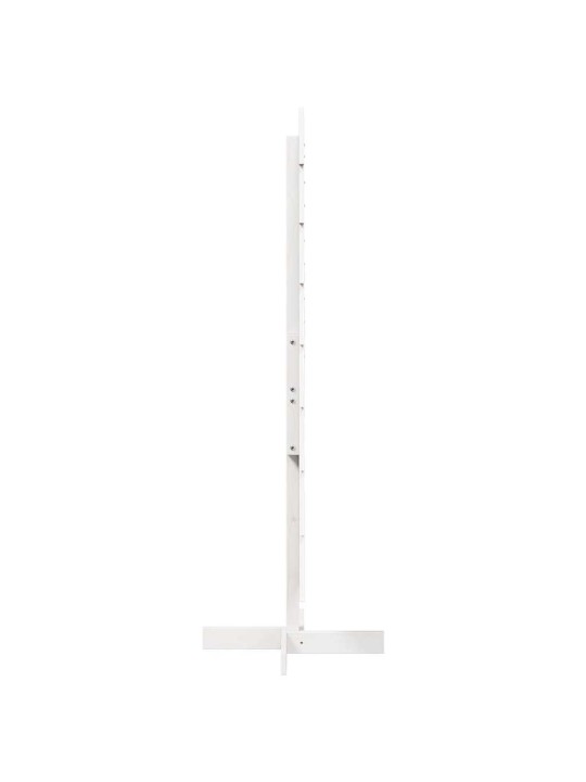 Medinė Kalėdų eglutė, balta, 150cm, pušies medienos masyvas