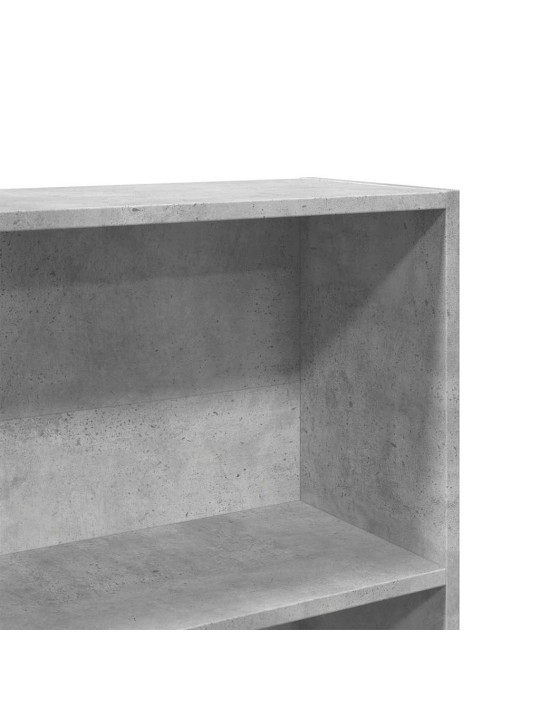 Spintelė knygoms, betono pilka, 80x30x189cm, MDP