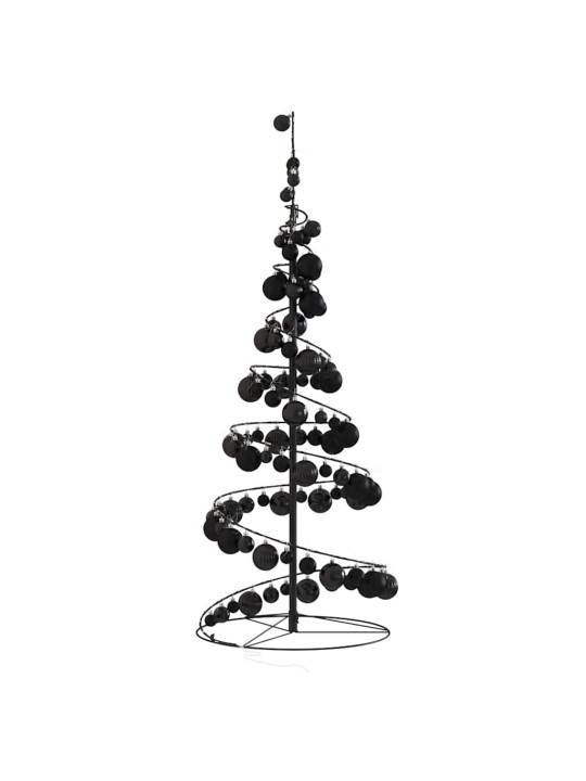 Šviečianti Kalėdų eglutė žaisliukais, 80 LED, kūgio formos