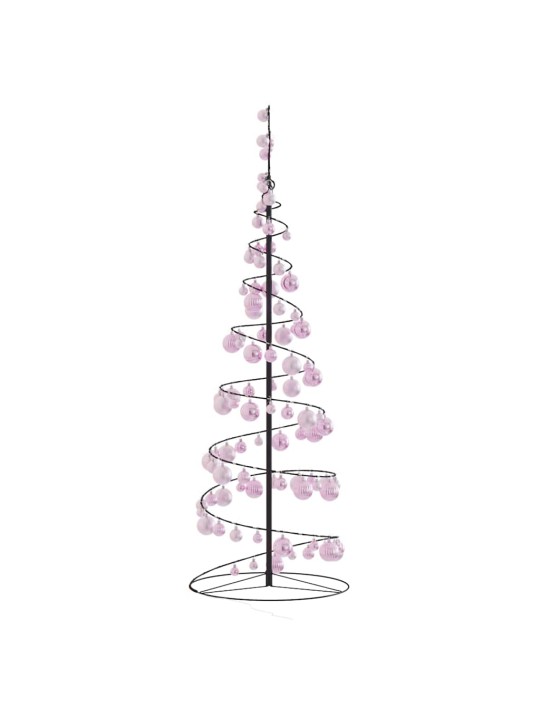 Šviečianti Kalėdų eglutė žaisliukais, 100 LED, kūgio formos