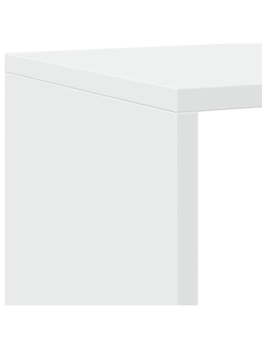 Spintelė knygoms, baltos spalvos, 137,5x29x137,5cm, MDP