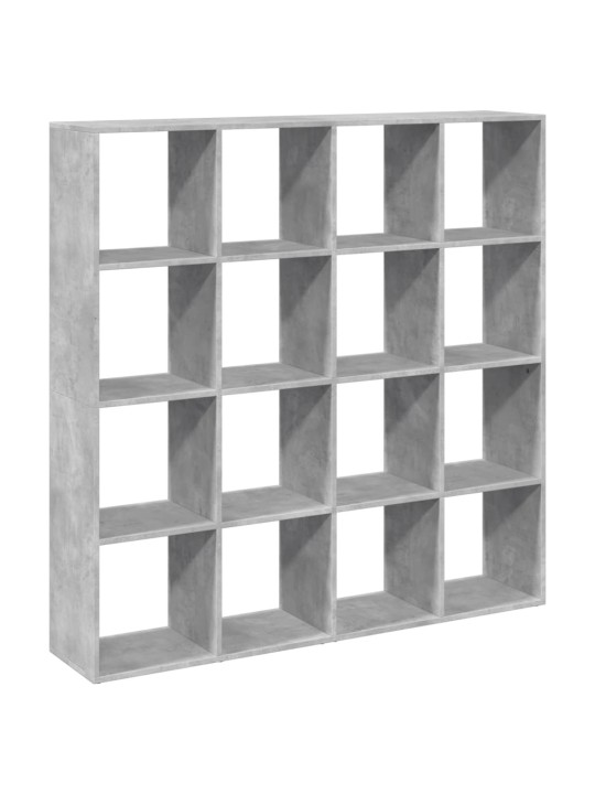 Spintelė knygoms, betono, 137,5x29x137,5cm, apdirbta mediena