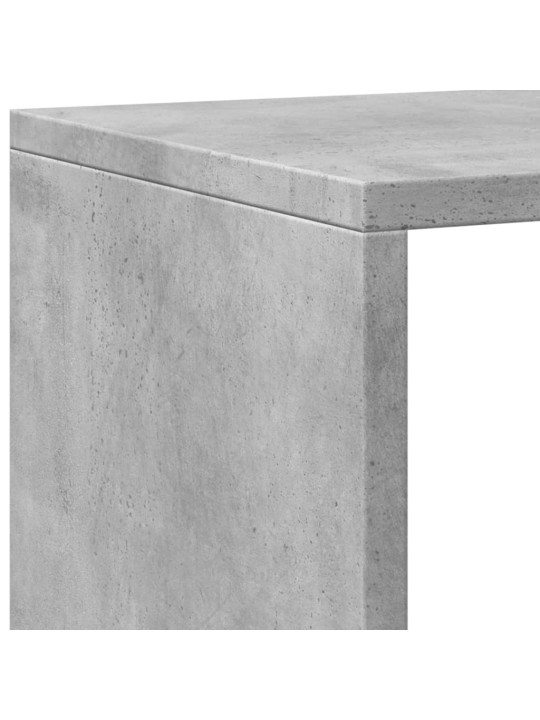 Spintelė knygoms, betono, 137,5x29x137,5cm, apdirbta mediena