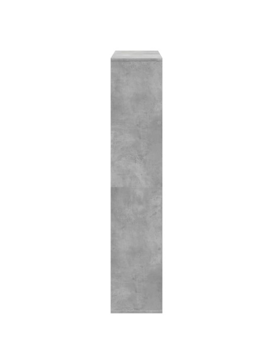 Spintelė knygoms, betono pilkos spalvos, 102x29x143cm, MDP