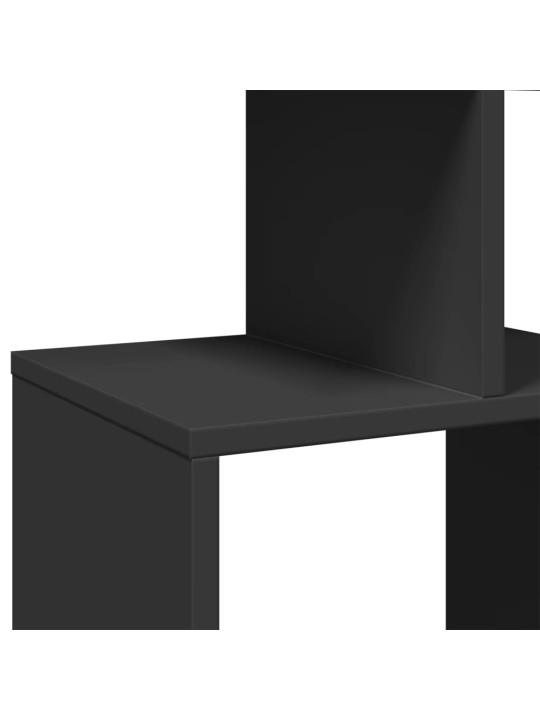 Spintelė knygoms, juodos spalvos, 92x29x188cm, MDP