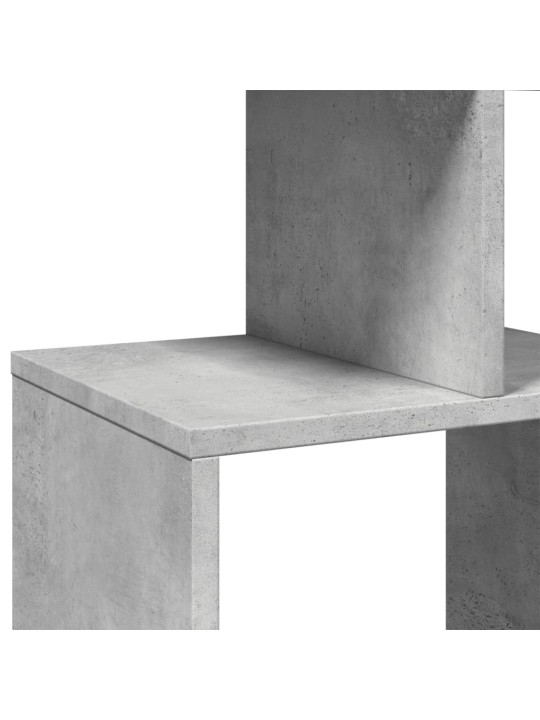 Spintelė knygoms, betono pilkos spalvos, 92x29x188cm, MDP