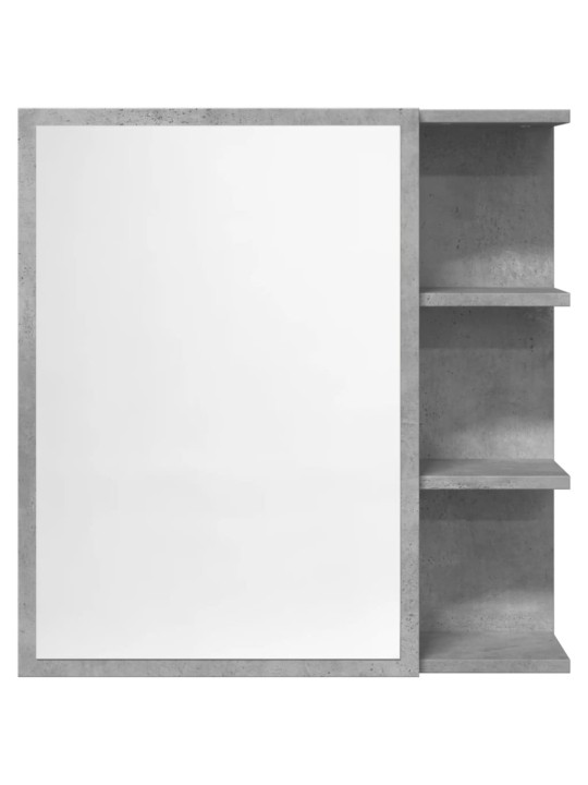 Veidrodinė vonios spintelė, betono pilka, 62,5x20,5x64cm, MDP