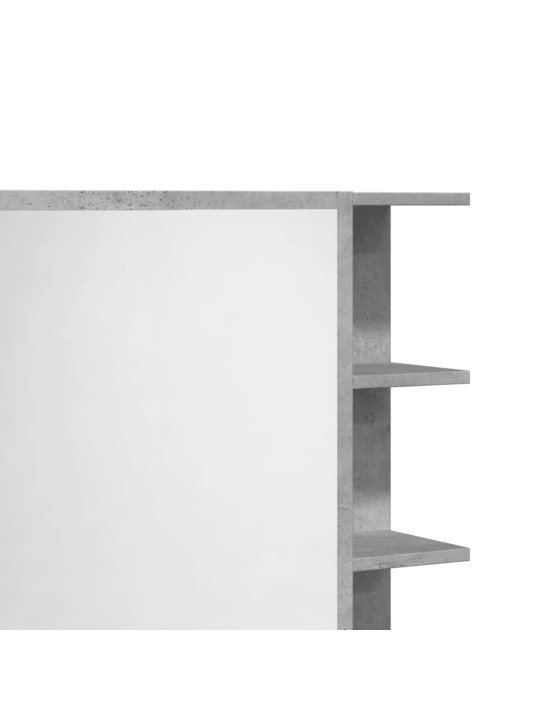 Veidrodinė vonios spintelė, betono pilka, 62,5x20,5x64cm, MDP