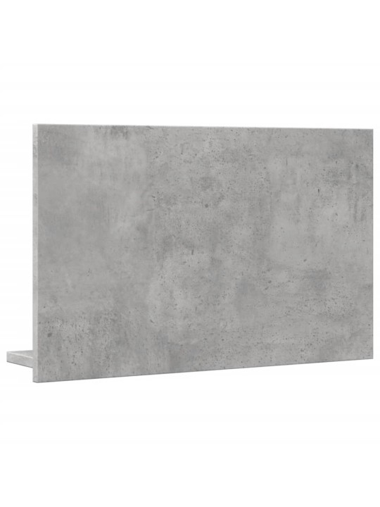 Veidrodinė vonios spintelė, betono, 60x11x37cm, mediena