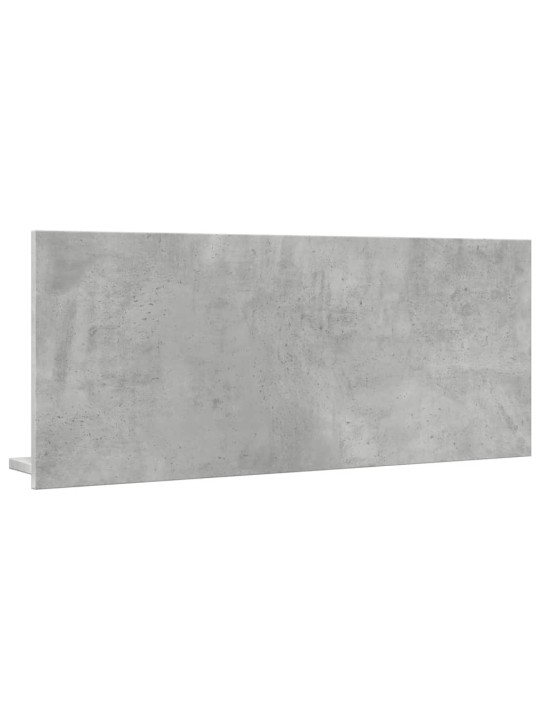 Veidrodinė vonios spintelė, betono, 90x11x37cm, mediena