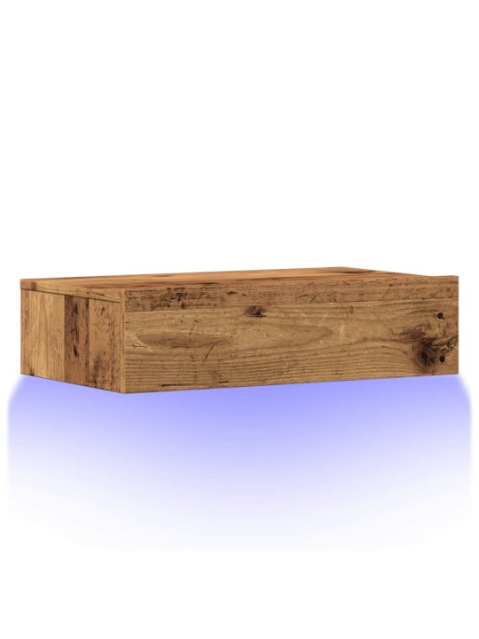 Televizoriaus spintelė su LED, medienos, 60x35x15,5cm