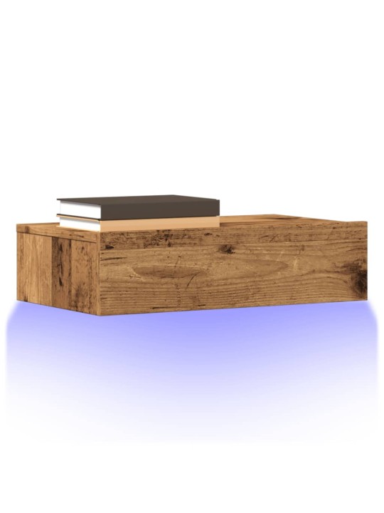 Televizoriaus spintelė su LED, medienos, 60x35x15,5cm