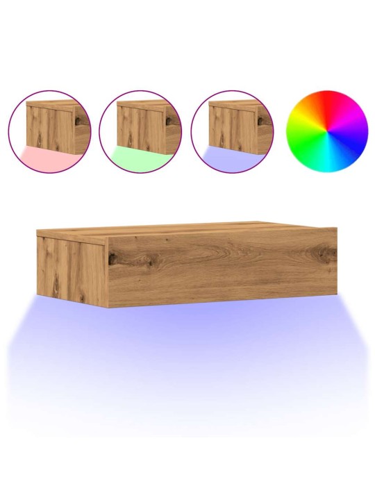 Televizoriaus spintelė su LED, artisano, 60x35x15,5cm