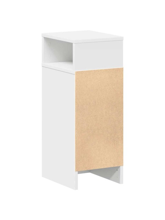 Naktinės spintelės su stalčiais, 2vnt., baltos, 25x31x66cm
