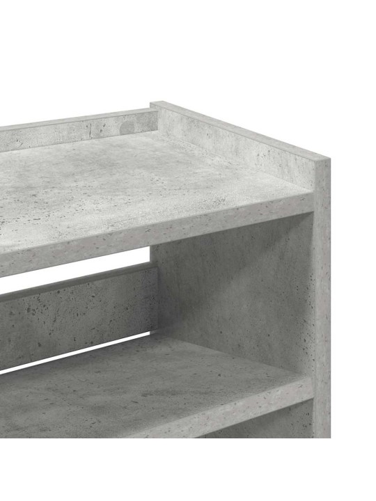 Lentyna batams, betono pilka, 80x25x61,5cm, apdirbta mediena