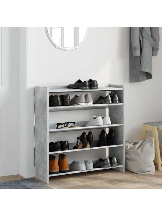 Lentyna batams, betono pilka, 80x25x81cm, apdirbta mediena